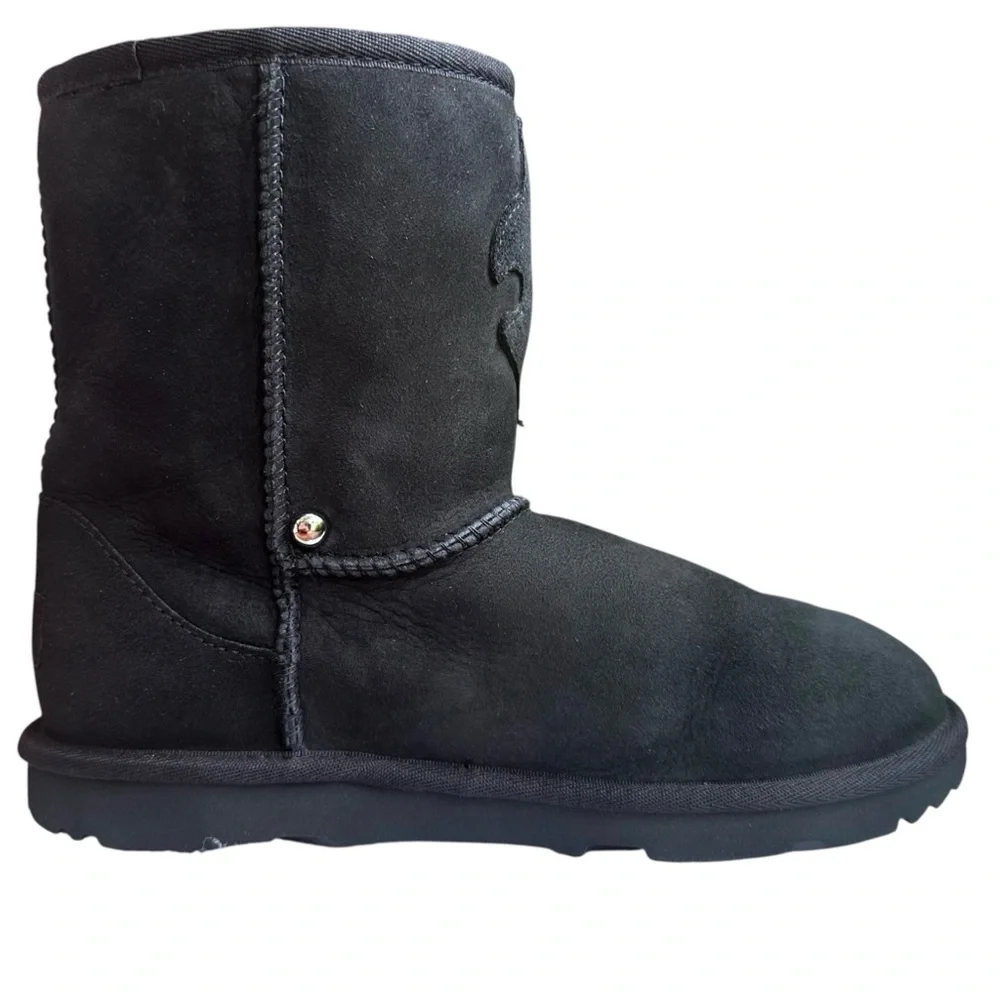 New Ugg Classic Short II Black Boots US 4 Big Kids 4 - 10 years Unisex Custom